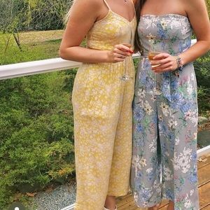 Yellow Aerie Romper w/cutouts